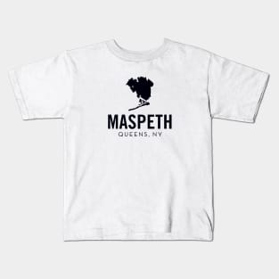 Maspeth, Queens - New York (black) Kids T-Shirt